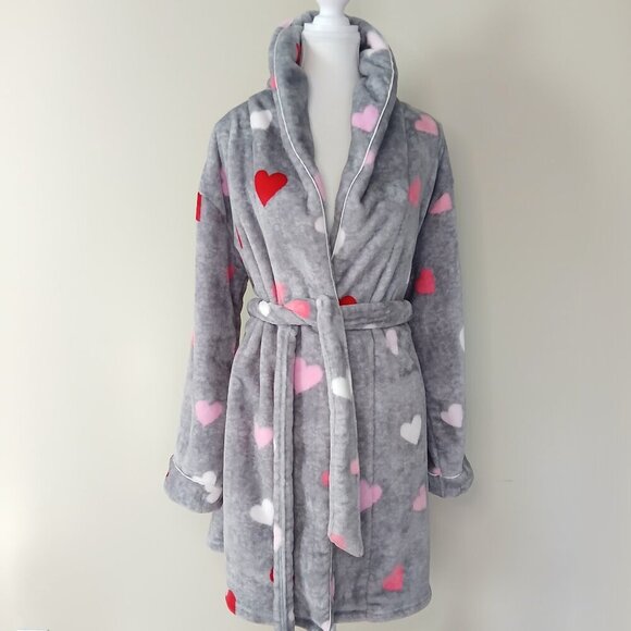 kate spade Other - Kate Spade Heart Confetti Chenille Plush Bath Robe Size Medium